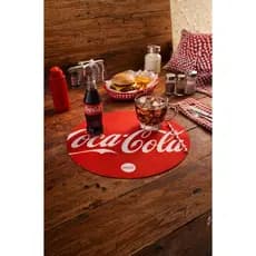 Lugar Americano Redondo Coca-Cola 37,5cm Vermelho Mesa Posta Premium