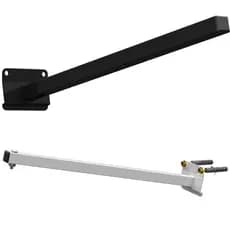SUPORTE REFLETOR LED PAREDE BANNER FACHADA INCLINADO BRAÇO 40 CM ILUMINAÇÃO