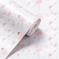 Papel De Parede Adesivo para meninas Infantil Bailarina Ballet Balé Lilás Menina Rolo