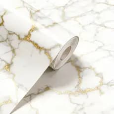 Papel de Parede  Mármore Dourado Exclusivo Lavável Quarto, Sala e Cozinha.