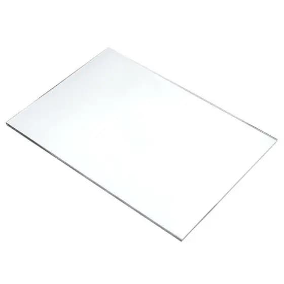 Placa de Acrilico Transparente 100cm x 50cm Espessura 10mm Chapa de Acrilico Cristal Incolor