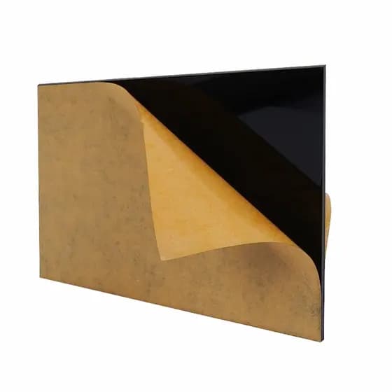 Placa de Acrilico Preto 50cm x 50cm Espessura 2mm Chapa de Acrilico