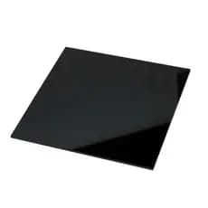 Placa de Acrilico Preto 100cm x 50cm Espessura 2mm Chapa de Acrilico