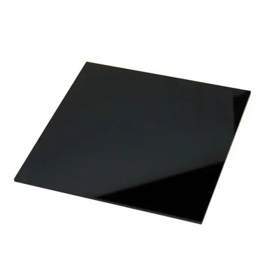 Placa de Acrilico Preto 100cm x 50cm Espessura 3mm Chapa de Acrilico