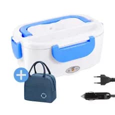 Marmita Elétrica Portátil Bivolt 1.5L +Bolsa +2 cabos Marmita Elétrica para Carro Casa Taxi Uber