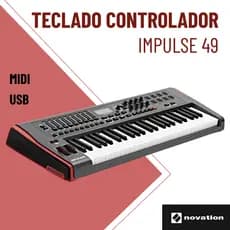 Teclado Controlador Impulse 49 Teclas Novation Teclado Controlador Midi Teclado Controlador Usb
