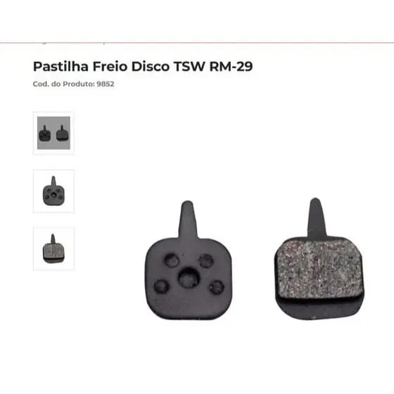Pastilha Freio Disco TSW