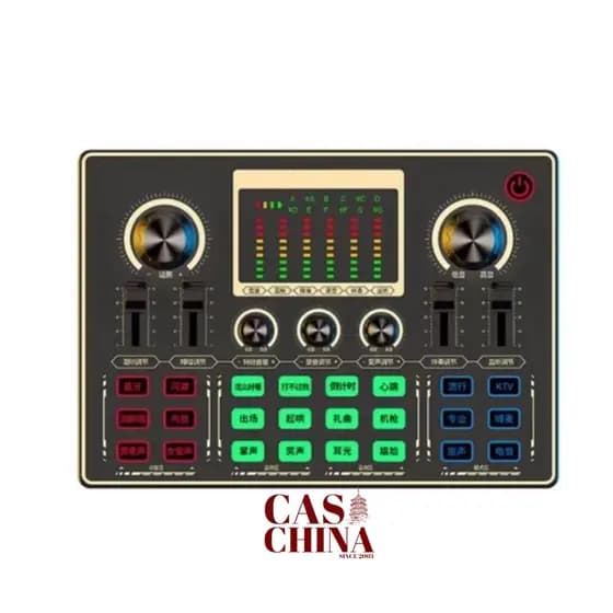 Placa De Som Mixer De Áudio Com Microfone Profissional Multifunção