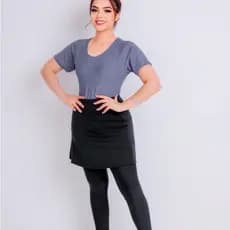 Calça Saia , T-Shirt - Moda fitness evangélica