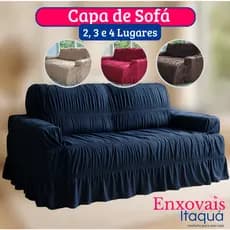Capa Para Sofá Retrátil Elático Reforçado e Ajustável Lavável Macia e Não Escorrega no Sofá