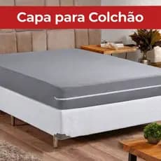 Kit 2 Capa de Colchão Casal Com Zíper Poliéster Várias Cores