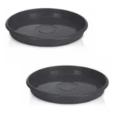 Kit 2 Pratos 20 Cm De Diâmetro Para Vasos E Pote De Plantas