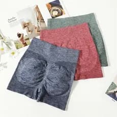 Shorts Academia Esportivo Fitness Confortável Cintura Alta Modeladora Empina o Bumbum