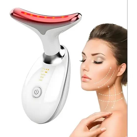 Massageador Facial Led Tratamento Lift Fototerapia Para Rosto dispositivo de beleza vibração facial anti rugas