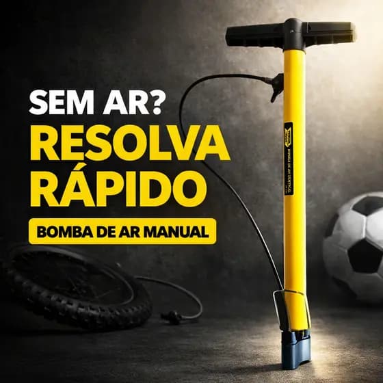 Bomba Para Encher Pneu De bicicleta Carro Moto E Bike de 53cm portátil Mangueira e Bico Duplo