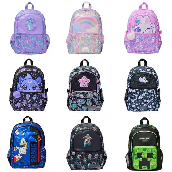 Austrália mochila escolar de tamanho grande, mochila escolar primária para crianças, série de mochila de desenho animado