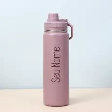 Garrafa De Água 750ml 24oz Multicolorida Copo Térmico De Grande Capacidade Portátil Ao Ar Livre Nome Personalizado