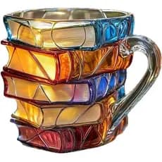 150mL Pintado Livro Caneca Novidade Canecas De Café Legal Engraçado Bookish Exclusivo Nome Personalizado Presente