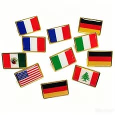 Mais De 100 Emblemas Comemorativos Com Bandeira Nacional De metal