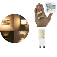 Lâmpada de LED G9 5W 2700K Bivolt Econômica Para Lustres Kit 2 Branco Quente Para Ambiente Relaxante