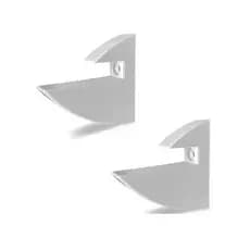 Kit 10 Suportes Bico De Tucano Para Prateleira De 15mm Branco