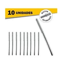 Suporte Invisível Prateleira - Kit C/ 10 Peças (15cm X 6mm)