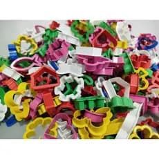 kit 100 Cortadores forminhas moldes para massinha de modelar