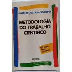Metodologia do Trabalho Científico autor Antônio Joaquim Severino