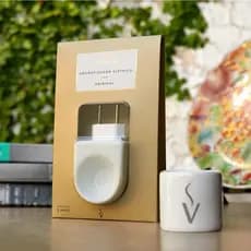 Aromatizador Elétrico Porcelana Via Aroma Para Essências Óleos Via Aroma