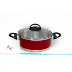 PANELA AVULSA COM TAMPA DE VIDRO ALUMINIO GROSSO