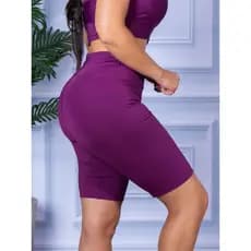 Bermuda Legging Feminina Academia Crossfit Shortinho de Malhar