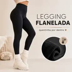 Legging Feminina Flanelada Térmica para Frio Intenso Confortável
