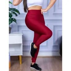 Legging Ginástica Feminina Preta Suplex Academia Atacado Alta Compressão