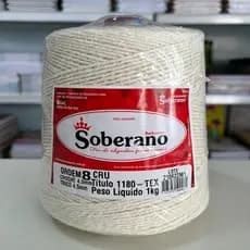 Barbante Cru Eco Brasil - 1 KG Fio Nº 8 - Soberano