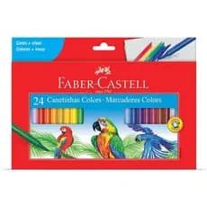 Caneta Hidrográfica 24 Cores - Faber-Castell
