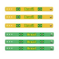 Kit Pulseira Brasil Copa 2026 Lançamento Vai Hexa