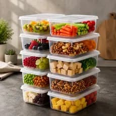 Kit com 10 Potes Marmita 1000ml com Tampa – Praticidade, Organização e Conservação