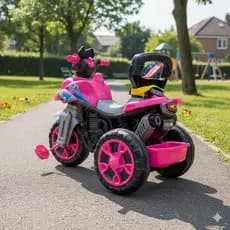 Triciclo Infantil com Pedais e Haste Empurradora para Meninos e Meninas