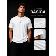 Camiseta Slim Fit 100% Algodão – Casual e Estilosa - ideal para o dia a dia e Trabalho