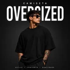 Camiseta Oversized Streetwear 100% Algodão Premium Unissex