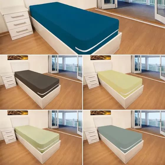 Kit 4 Capas Colchão Zíper Solteiro Microfibra Pop - Sonho Lar