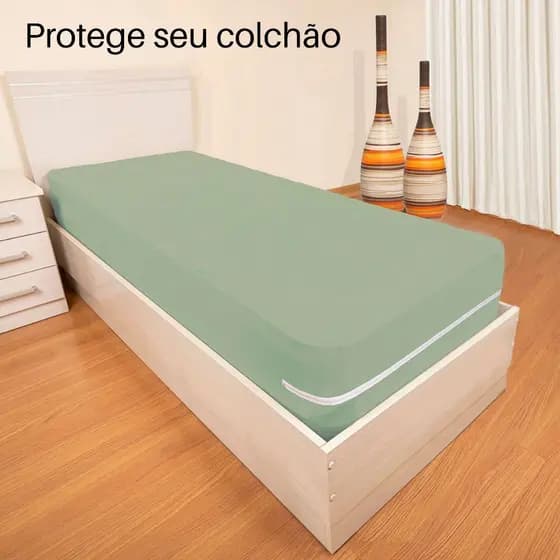 Capa Protetora Colchão Zíper Solteiro Malha Gel Alt 30 Sonholar