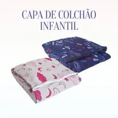 Kit 2 Capas de Colchão Lençol com Zíper Solteiro Estampada INFANTIL Malha Gel - Sonho Lar