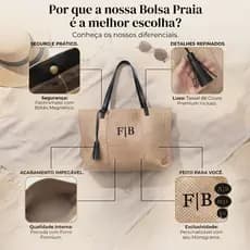Bolsa Praia Personalizada tipo palha juta
