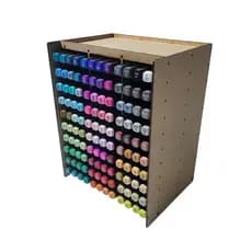 Organizador de Canetas Touch 120 Cores -Nicho Porta Canetas e Marcadores MDF – Suporte Organizador MDF