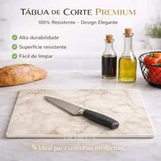 Tabua De Vidro Temperado Para Corte Sem Residuos Carnes Queijos Legumes