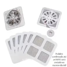 KIT10-20-50 Peças Tela Protetor Ralos Adesivos Anti Inseto contra Mosquito da Dengue Descartáveis