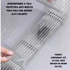 Tela Protetor Ralo Anti-insetos Com Adesivo 12x4 Metros para banheiro e quintal