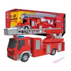 Carro Veículos de Brinquedo Caminhão Bombeiro Brinquedo Iveco Tector Para Meninos Brinquedo Miniatura Escala 1/30 - Usual Brinquedos