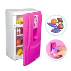Brinquedo Infantil Geladeira Infinity Rosa e Branca Lua de Cristal